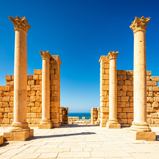 Leptis Magna Roman ruins in Libya